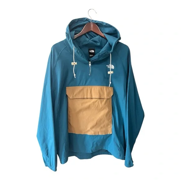 The North Face Fanorak Hooded Jacket Teal/Tan Size L Men NWOT ( never worn) - Picture 4 of 13